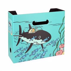 Tim und Struppi Aufbewahrungs- Box (Ordner) Haifisch Uboot, A4 (Moulinsart 54372)