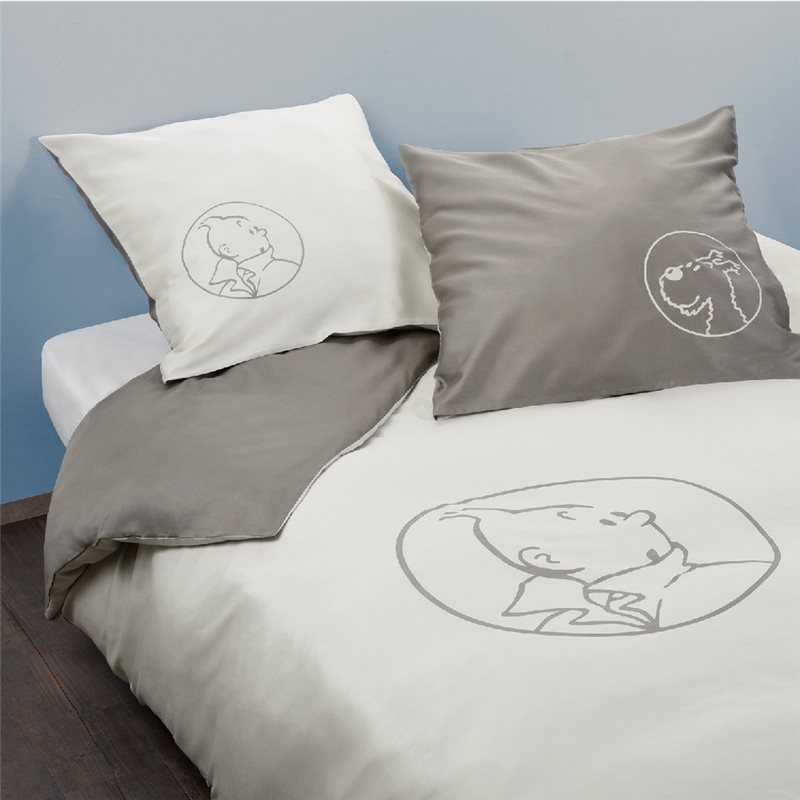 Tintin Duvet Cover and two Pillowcases Tintin and Snowy (Moulinsart 130342) Tintin Duvet Cover and two Pillowcases Tintin and Snowy (Moulinsart 130342)