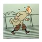 Tintin Duvet Cover and Pillowcase Tintin and Haddock, 140x180cm (Moulinsart 130327) 