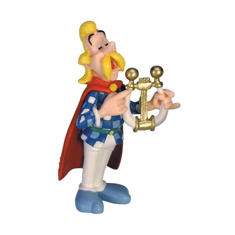 Asterix & Obelix Figur: Troubadix mit Harfe (Plastoy)