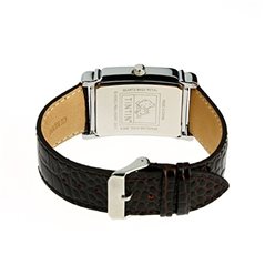 Tintin Leather Watch with Portrait of Tintin and Snowy (Moulinsart 82409)