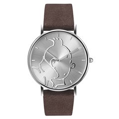 Leather Watch Moulinsart Ice-Watch Tintin in action Classic, Size S (Moulinsart 82440)