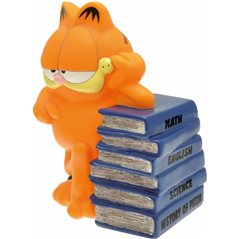 Spardose Garfield mit Büchern, 19 cm (Plastoy 80050)