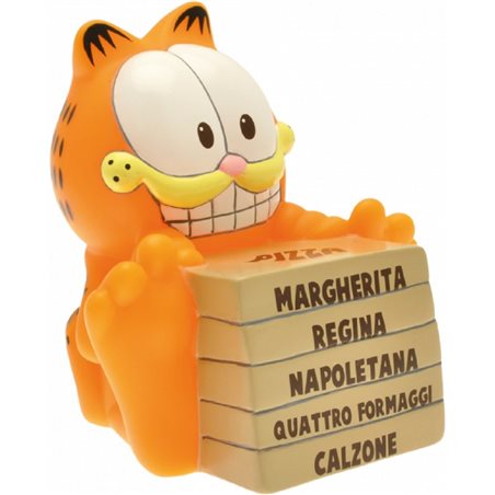 Moneybank Garfield with Pizzas, 12,5cm (Plastoy 80051)