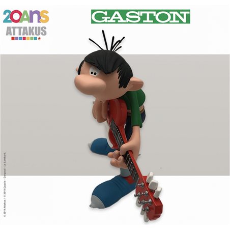 Gaston Lagaffe Figur: Gaston Rock'n'Roll mit Gitarre (Attakus ATTC792)