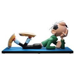 Gaston Lagaffe Statue Resin: Gaston Lagaffe with Cigarette, resin (Pronea)