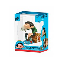 Gaston Lagaffe Statue Resin: Gaston on parcel box (Plastoy 316)