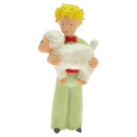 Figur Der kleine Prinz mit Schaf, 7 cm (Plastoy 61031)