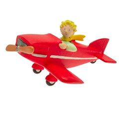 Figur Der kleine Prinz im Flugzeug, 7 cm (Plastoy 61029)
