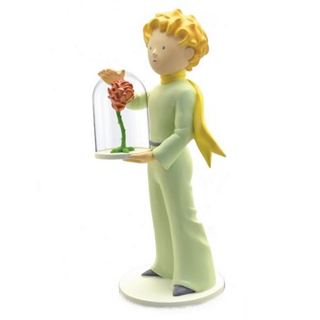 Kustharzfigur Der kleine Prinz mit Rose, 21 cm (Plastoy 00112)