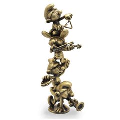 Smurf Figurine Collectible Scene: The column of the musicians Smurfs (Pixi 5503)