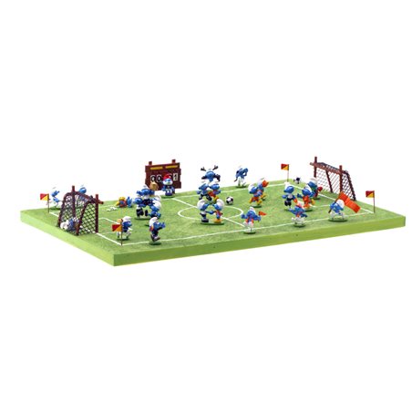 Smurf Figurine Collectible Scene: Soccer Match (Pixi 6475) DE vs NLD or NLD vs BEL