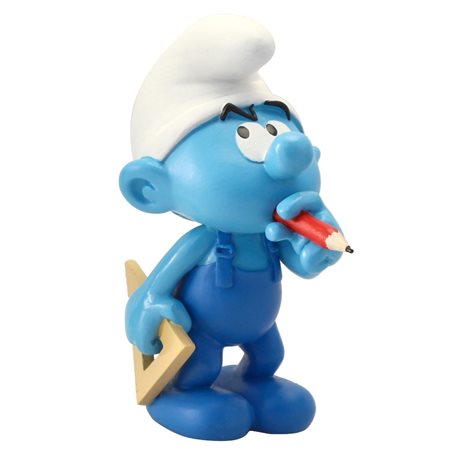 Smurf Statue Resin: The Handy Smurf, 11 cm (Plastoy 00178)