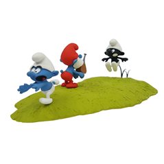 Smurf Statue Resin: the Black Smurf Hunting (Fariboles ATAXFAR001)
