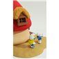Smurf Statue Resin: Smurfette House with two figurines (Fariboles MA1)