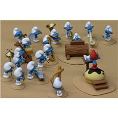 Smurfs Statue Resin: Collectible Scene The entire Smurfs Orchestra (Fariboles ORC1, ORC2 & ORC3) 