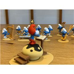 Smurfs Statue Resin: Collectible Scene The entire Smurfs Orchestra (Fariboles ORC1, ORC2 & ORC3) 