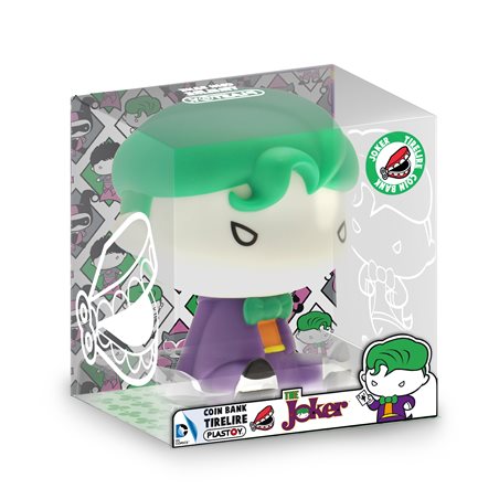 DC Comics: Chibi Moneybank Joker, 12,5cm (Plastoy 80068)