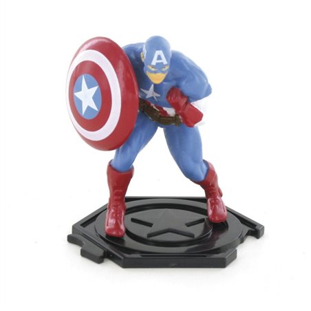 Keychain Captain America with shield, 9 cm (Marvel Comics)