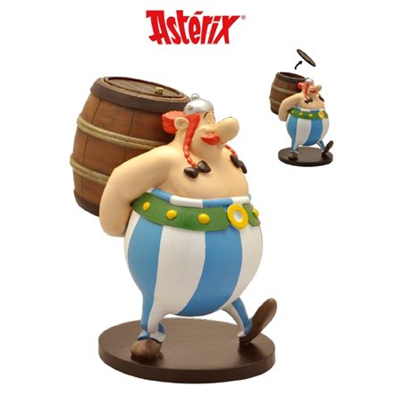 Asterix & Obelix Figur: Obelix mit Faß (Plastoy 00134)