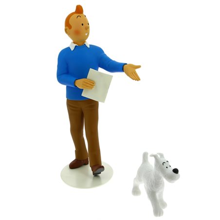 Tintin Statue Resin: Tintin and Snowy: Le Musée Imaginaire de Tintin (Moulinsart 46007)