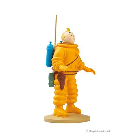 Tintin Collectible Comic Statue resin: Tintin the Astronaut (Moulinsart 42186)