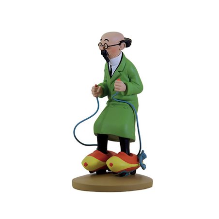 Tintin Collectible Comic Statue resin: Professor Calculus on roller skates, 11,5 cm (Moulinsart 42197)
