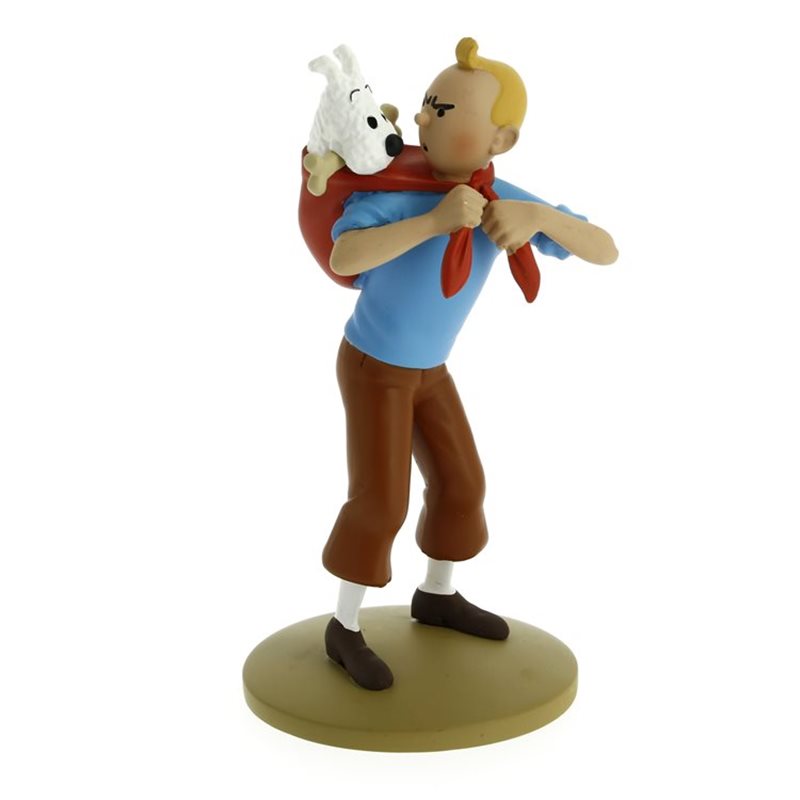 Tintin Collectible Comic Statue resin: Tintin and Snowy, 12 cm (Moulinsart 42194)
