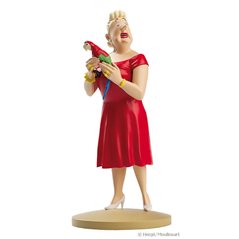 Tim und Struppi Comicfigur: Bianca Castafiore mit Papagei, 13cm (Moulinsart 42185)