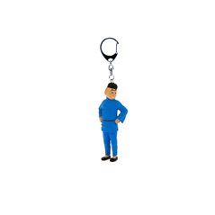 Tintin Keychain: Tintin Blue Lotus, 8,5cm (Moulinsart 42457)