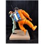 Tintin Statue Resin Fariboles: Haddock and Calculus as Astronauts (Moulinsart 44024)