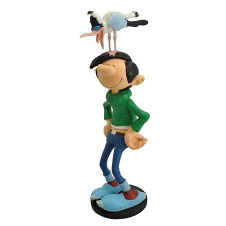 Gaston Lagaffe Statue Resin: Gaston with seagull (Plastoy 312)