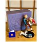 Figurine Tintin and Snowy with books