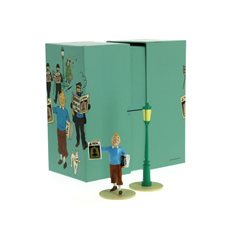 Figurine Ensemble Tintin with Street Lamp