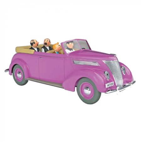 Tintin Transport Model car: the Thomson & Thompson convertible Nº65 1/24 (Moulinsart 29965)