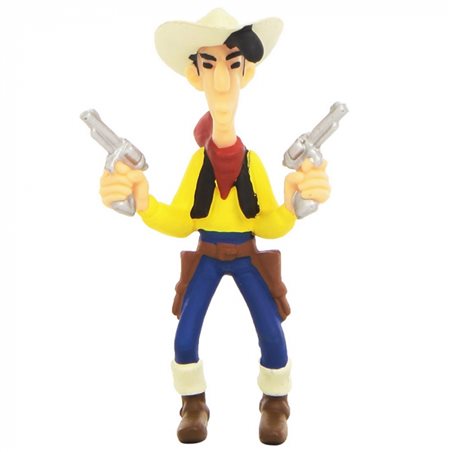 Lucky Luke Figur mit zwei Revolvers (Plastoy 63101)