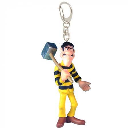 Lucky Luke Keychain: Averell Dalton with hammer as a prisoner (Plastoy 63212)
