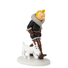 Collectible TF1 Tintin resin figurine - TINTIN WITH SCUBA DIVING