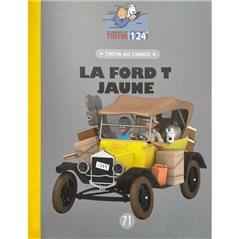 Tintin Transport Model car: the Yellow Ford T Nº71 1/24 (Moulinsart 29971)