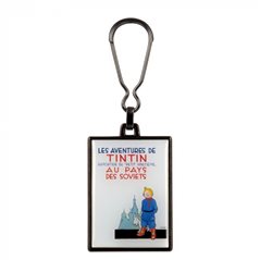 Tim und Struppi Schlüsselanhänger: Tintin au pays des Soviets, metall 6cm (Moulinsart 42517)