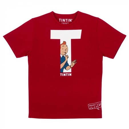 Tim und Struppi T-Shirt T in Rot, Größe S bis XL