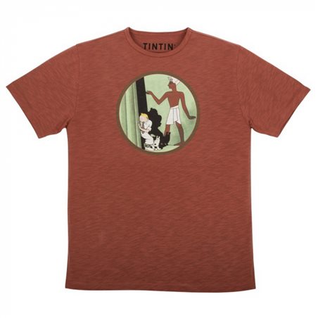 Tintin T-Shirt Cigars of the Pharaoh in rust red, Size S-XL (Moulinsart 899) 