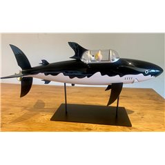 Tintin Statue Resin: Tintin and Snowy in the Submarine Shark, 77 cm (Moulinsart 40029)