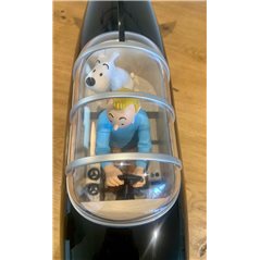 Tintin Statue Resin: Tintin and Snowy in the Submarine Shark, 77 cm (Moulinsart 40029)