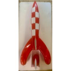 Tim und Struppi Rakete: Figur Mondrakete 90cm, Beschädigt (Moulinsart 46993) 