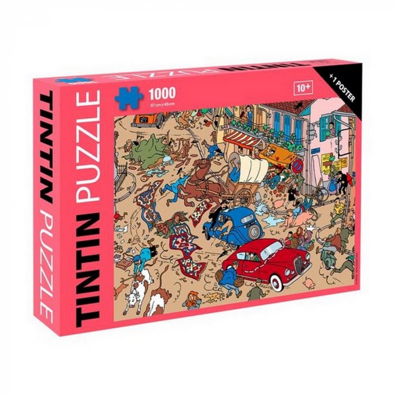 Tintin Puzzle: The Accident on the square + Poster, 1000 pieces (Moulinsart 81554)