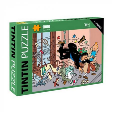 Tintin Puzzle: Haddocks Fall + Poster, 1000 pieces (Moulinsart 81555)