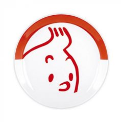 Tintin deep plate Snowy, 20,5 cm (Moulinsart 47319)