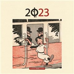 Tintin Calendar 2023, German 30x30cm (Moulinsart 24455)