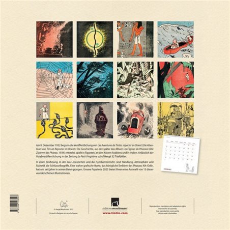Tim und Struppi Kalender: Wandkalender 2023 International, 30x30 cm (Moulinsart 24456)